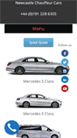 Mobile Screenshot of newcastlechauffeurcars.com