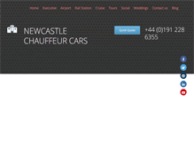 Tablet Screenshot of newcastlechauffeurcars.com
